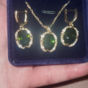 Necklace and earrings